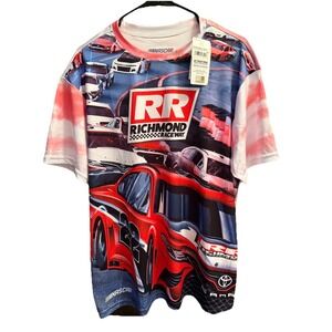 NASCAR RR Richmond Shirt Size M Lightweight Stay Cool Top Short SS Race Track